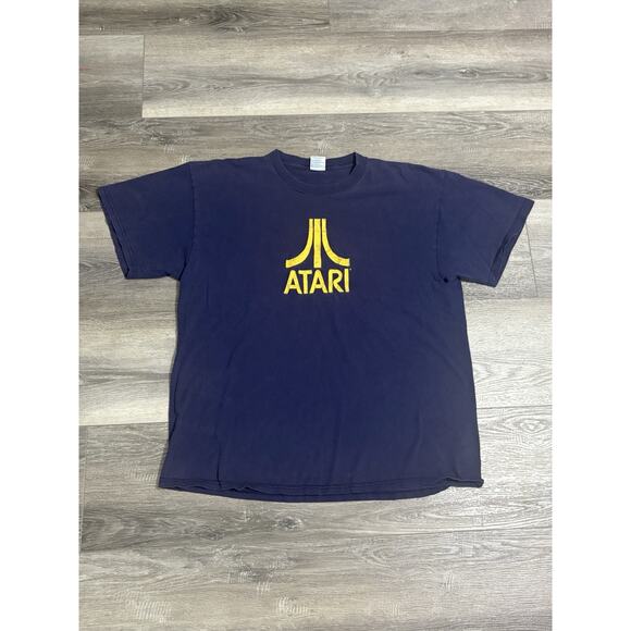 Vintage 90s Atari Gaming Logo Shirt Gamer Video Games Made In USA - Men’s XL - Picture 1 of 7